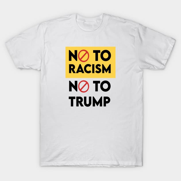 No to racism T-Shirt by DZCHIBA